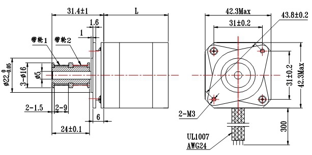 3D打印步进电机机械尺寸 3D打印步进电机机械尺寸